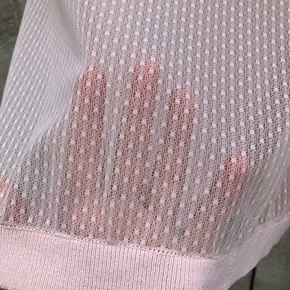 Zara | lightweight pink sheer back sweater - Picture 3 of 4